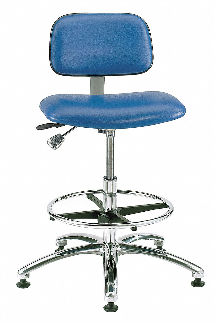Cleanroom Pneumatic Task Chair, 300 lb.