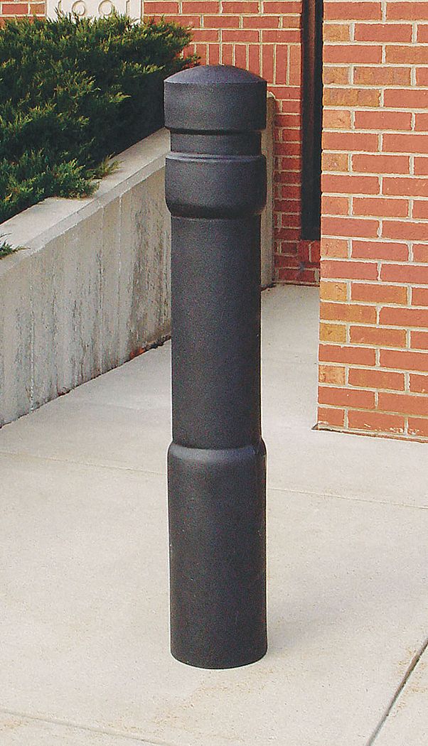 Bollard Deco, 52 In H, 6 In Dia, Black