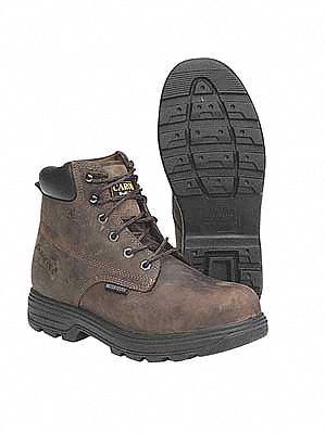 Work Boots, Stl, Mn, 13, Brn, 1PR