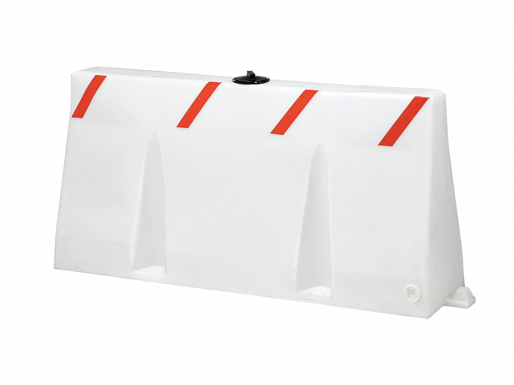 Polycade Traffic Barrier, White, 24 In. H