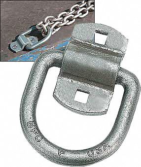 Forged D-Ring With 2-Hole Bracket, 3-1