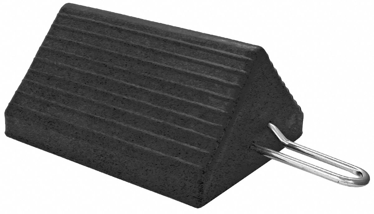Wheel Chock, Rubber, 5 In H