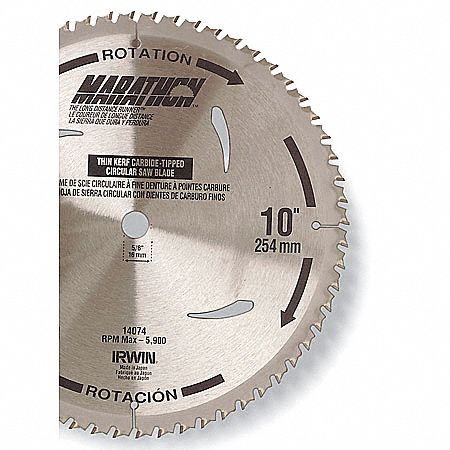 Circular Saw Bld, Crbde, 10 In, 40 Teeth