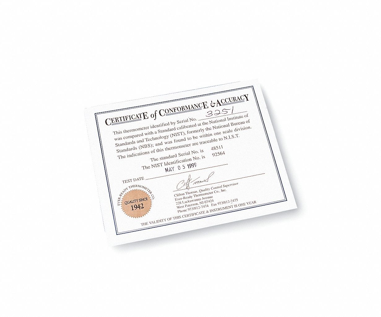 Liquid In Glass Thermometer, 20 to 500F