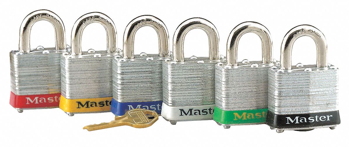 Lockout Padlock, KD, Yellow, 9/32 In.