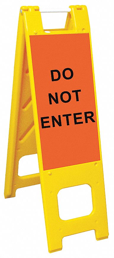 Barricade, Yellow, 45 In. H
