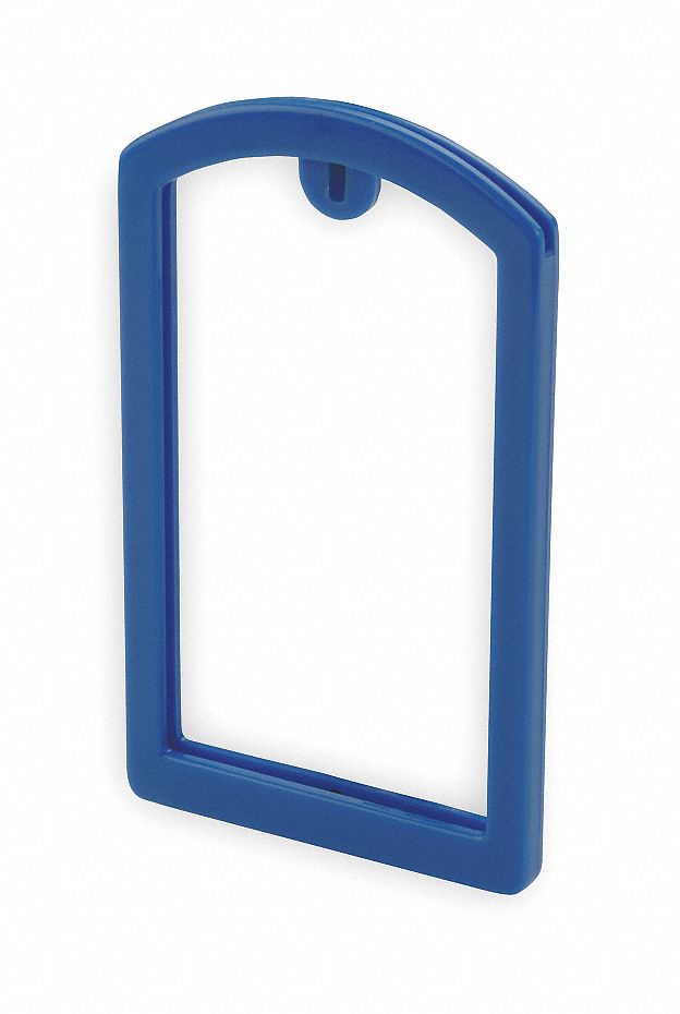 Label Pocket Frame, Pocket Recess, Blue