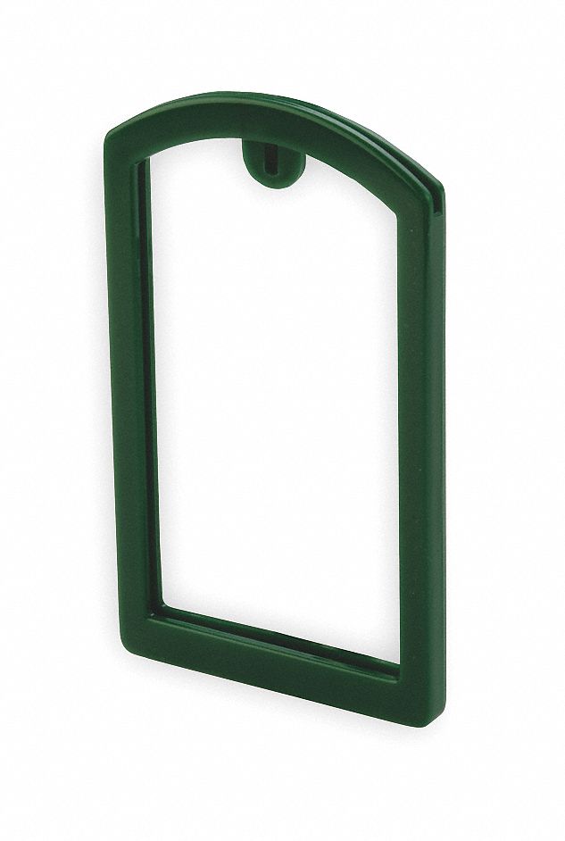 Label Pocket Frame, Pocket Recess, Dk Grn