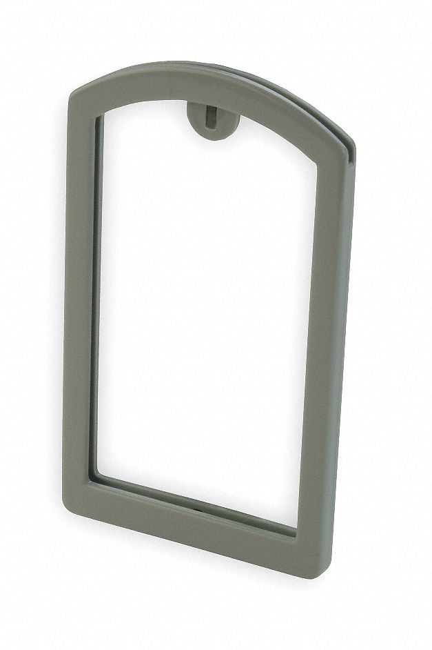 Label Pocket Frame, Pocket Recess, Gray