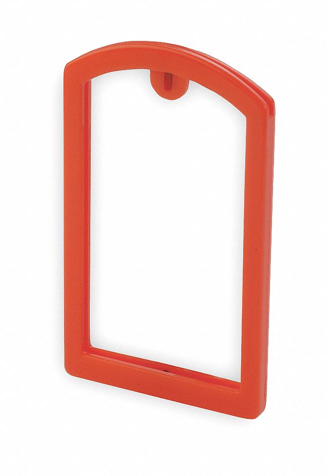 Label Pocket Frame, Pocket Recess, Red