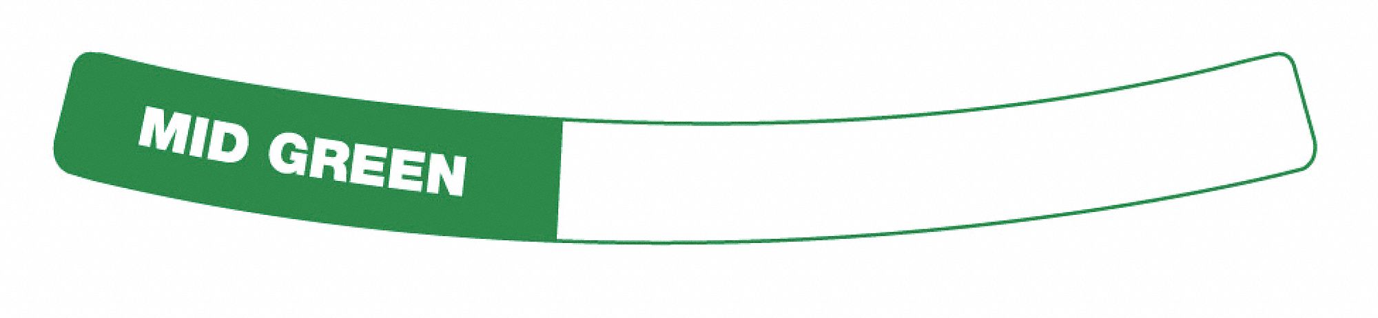 Content Label, Vinyl Adhesive, Green, PK 20