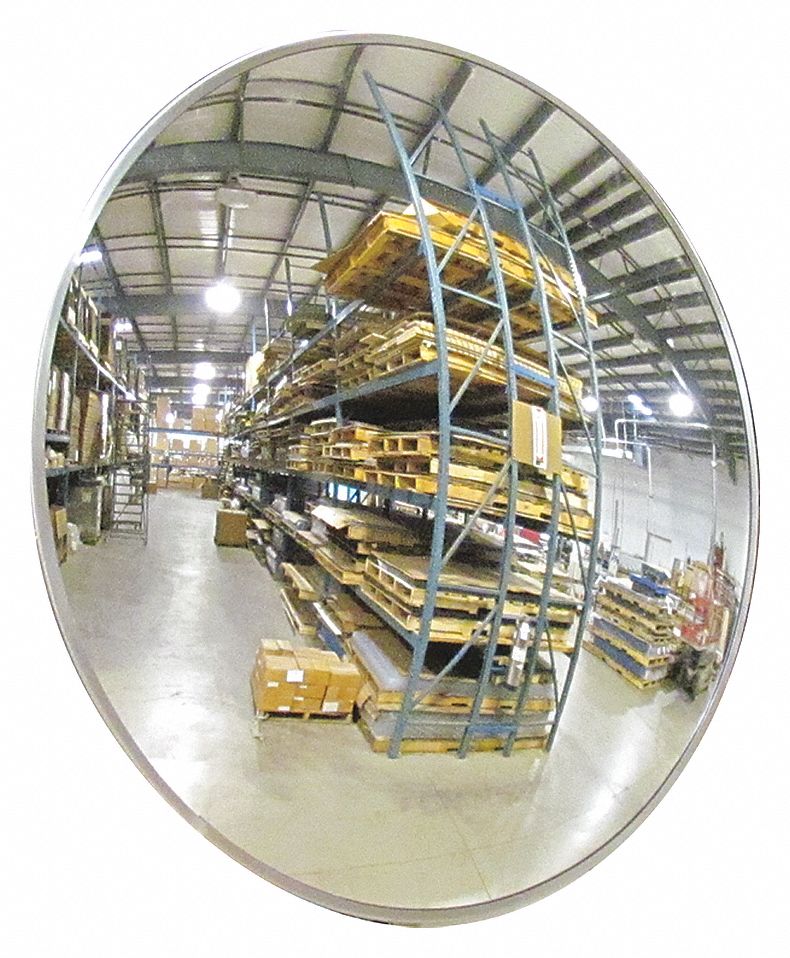 Indoor Convex Mirror, 12 Dia, Acrylic
