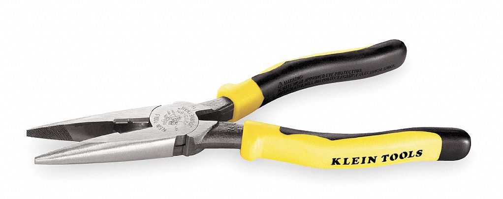 Long Nose Plier w/Cutter, 8 In