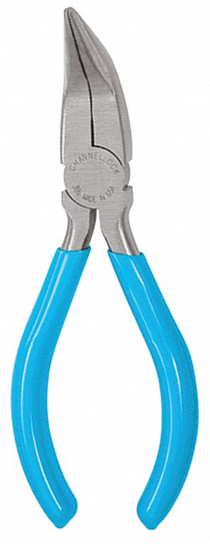 Bent Nose Plier, 5 1/2 In, 60 Deg