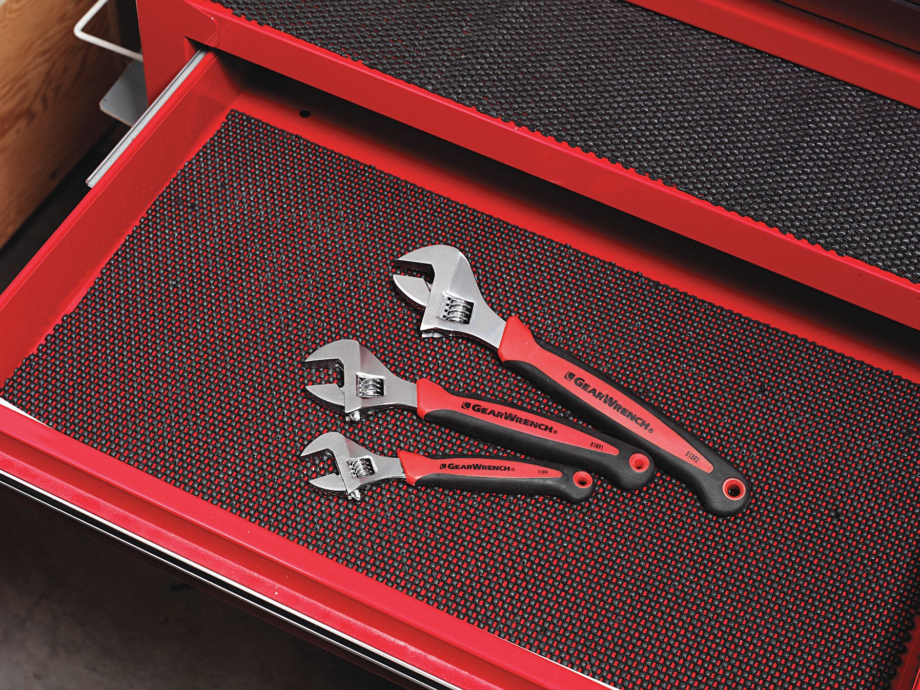 Adjustable Wrench Set, Chrome, Steel, 3 PC