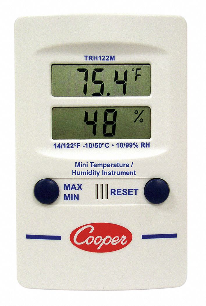 Indoor Digital Hygrometer, 14 to 140 F