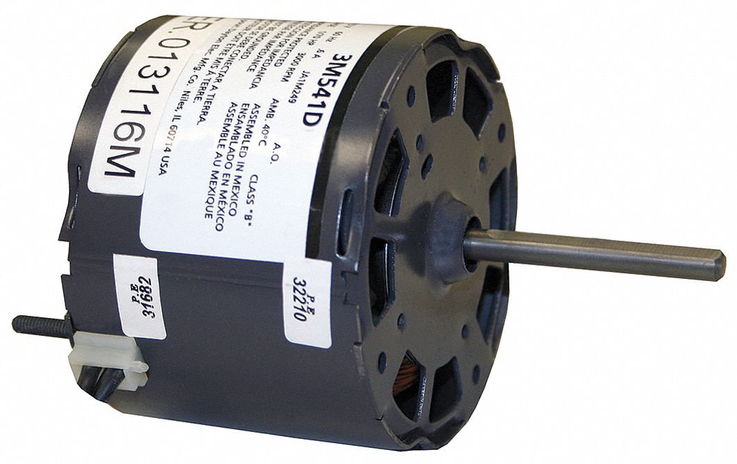 HVAC Motor, 0.6A, Sleeve, 2 In. L, Impedance