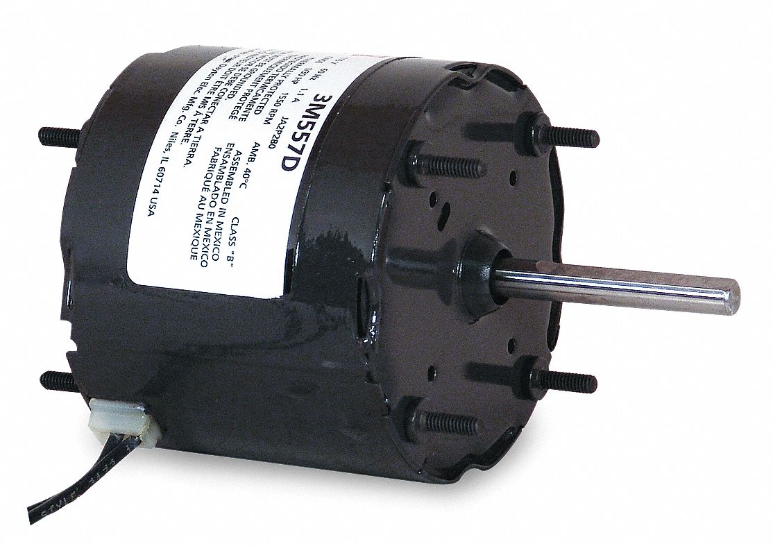 HVAC Motor, 1.1A, Sleeve, Auto, 2 In. L, Stud