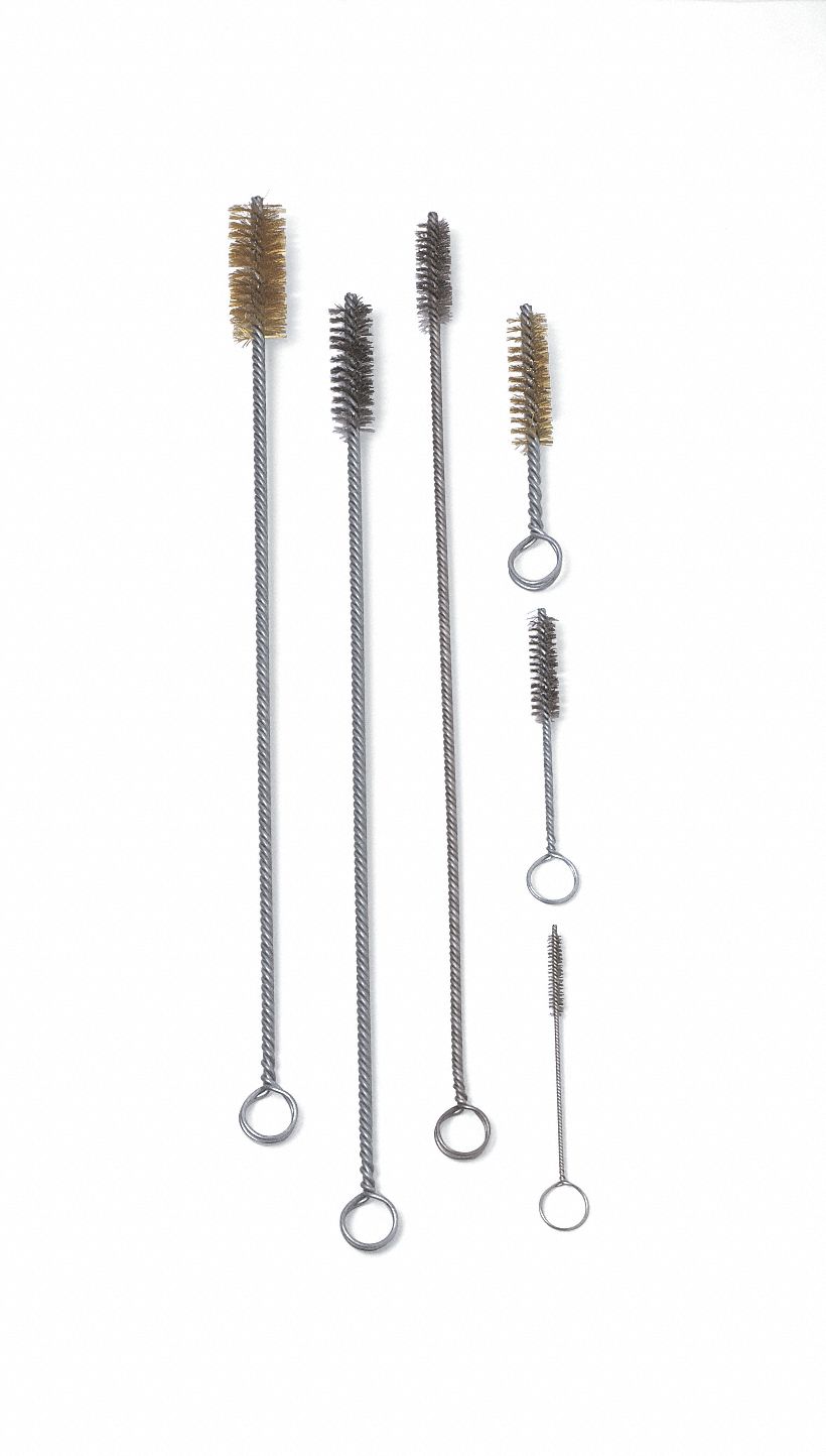 Tube Brush, .010 Wire, Tan, 5-1/2 In. OAL