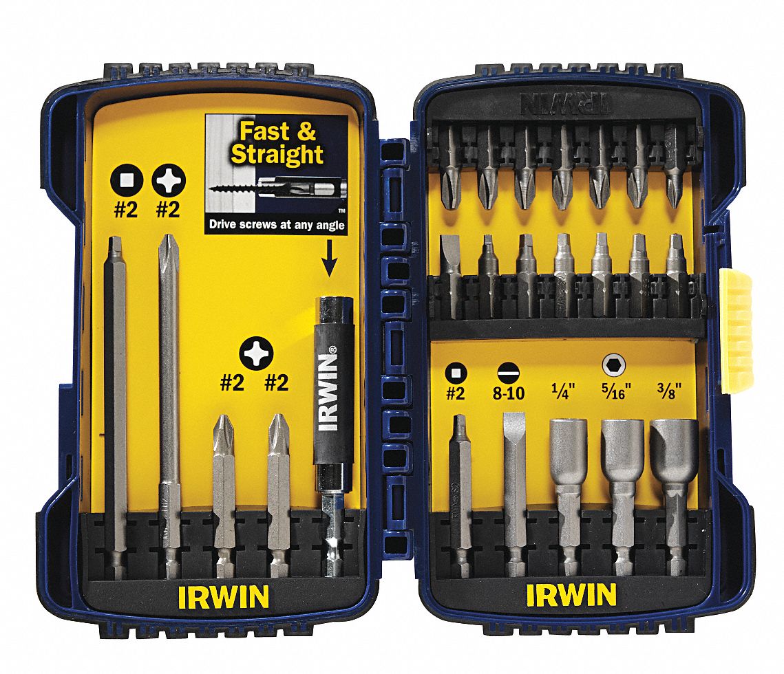 Screwdriver Bit Set, 24 Pc