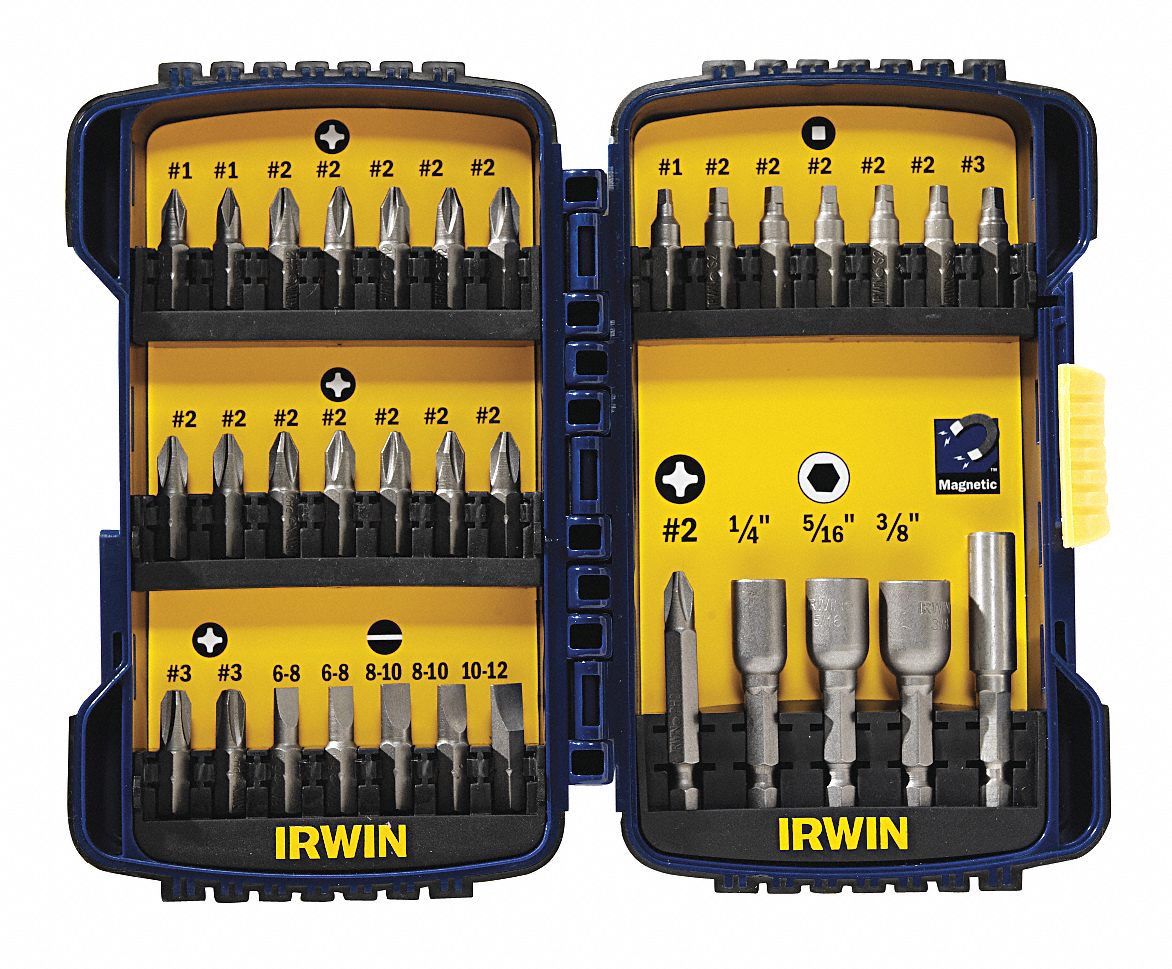 Screwdriver Bit Set, 33 Pc