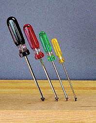 Square Ball Screwdriver Set, 4 Pc