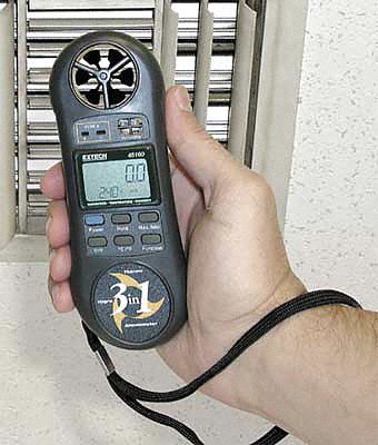 Anemometer, Rotary Vane, 80 to 5910 FPM