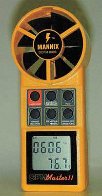 Anemometer, Rotary Vane, 80 to 6900 FPM