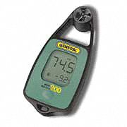 Digital Anemometer, Vane, 0 to 93 MPH