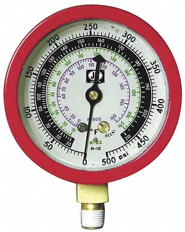 3-1/8 In Liquid Filled Pressure Gauge