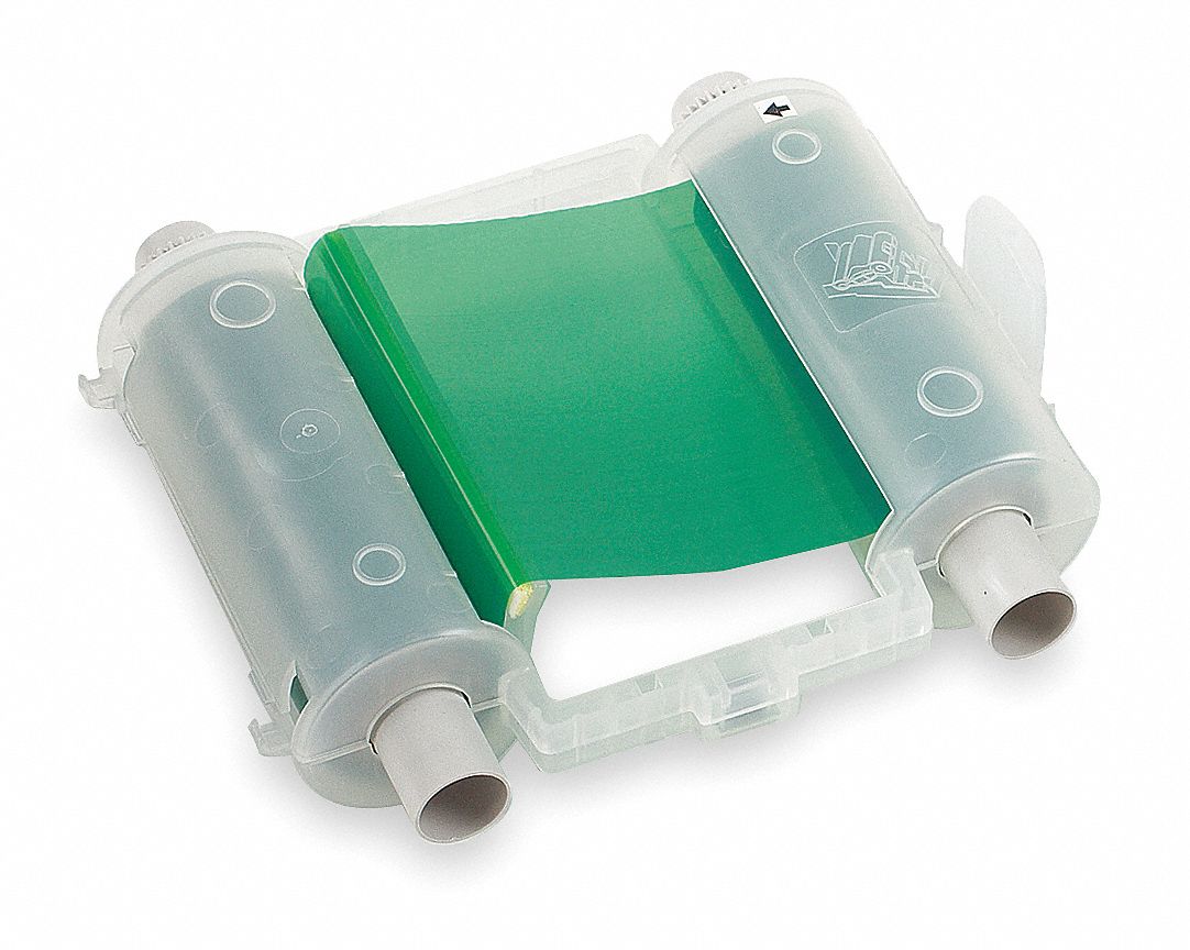 Ribbon Cartridge, Green, 4 In. W, 200 ft. L