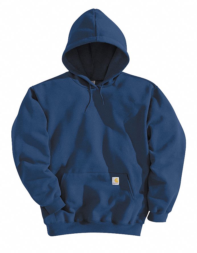 Hooded Swtshrt, Nvy, 50% Cotton/50% PET, XL