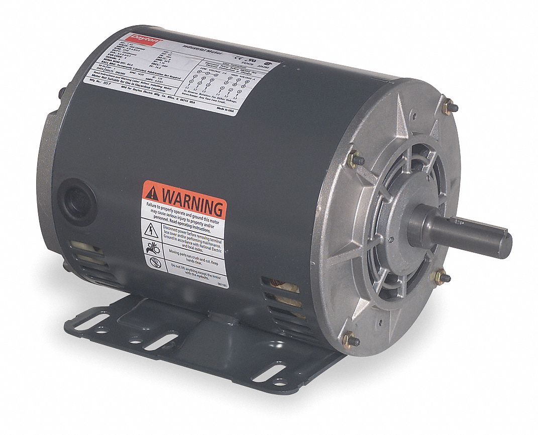Mtr, 3 Ph, 1.5hp, 1725, 208-230/460, Eff 80.0