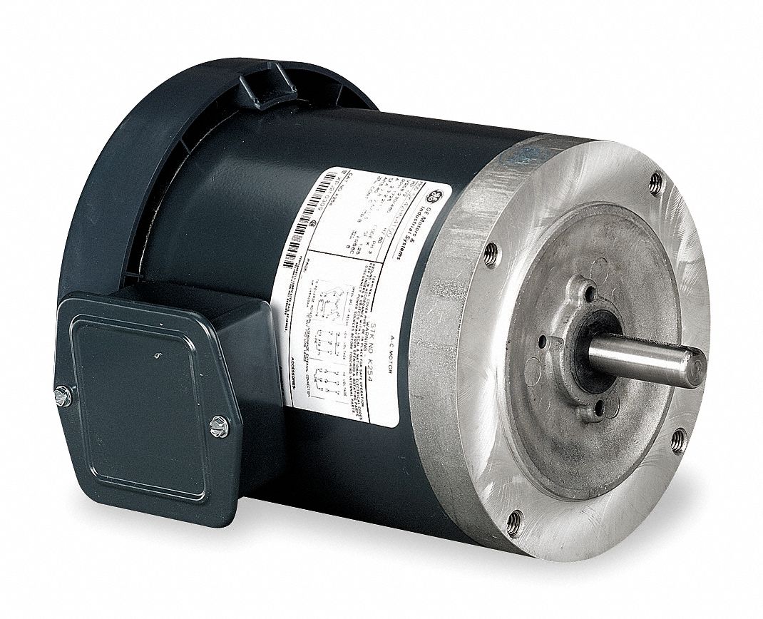 Mtr, 3 Ph, 1/2hp, 1725, 208-230/460, Eff 76.1