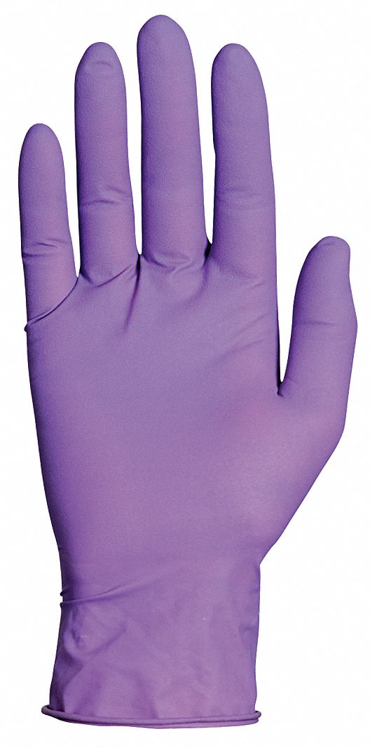 Disposable Gloves, XL, Purple, PK100