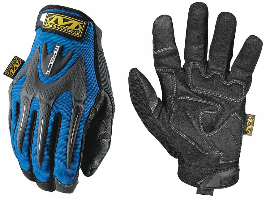 Anti-Vibration Gloves, L, Blue, PR