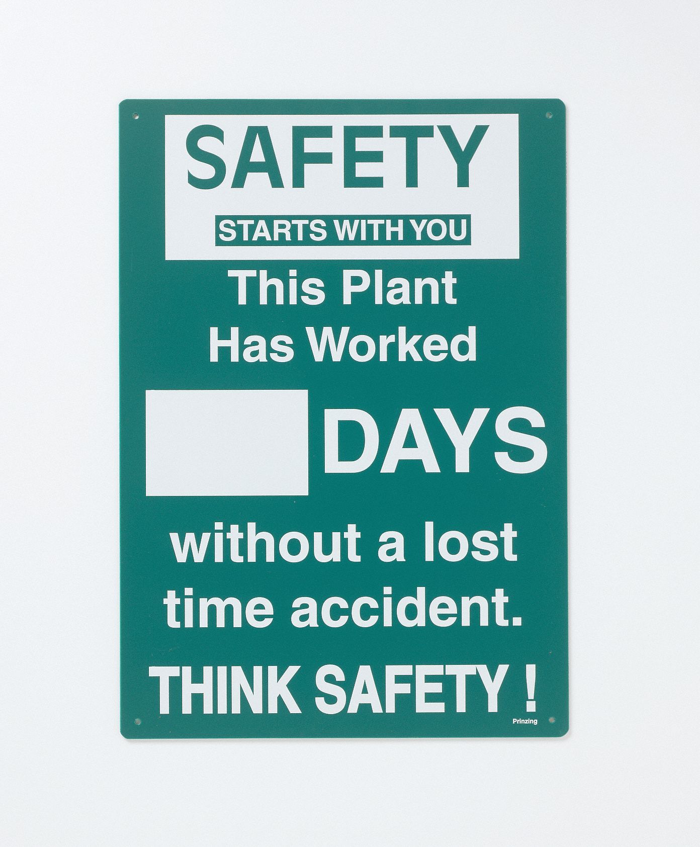 Safety Record Signs, 20 x 14In, ENG