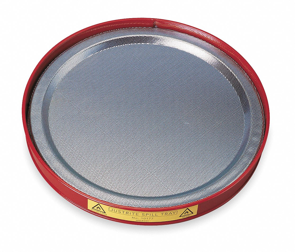 Spill Tray, 1-1/4 In. H, Red, 0.25 gal.
