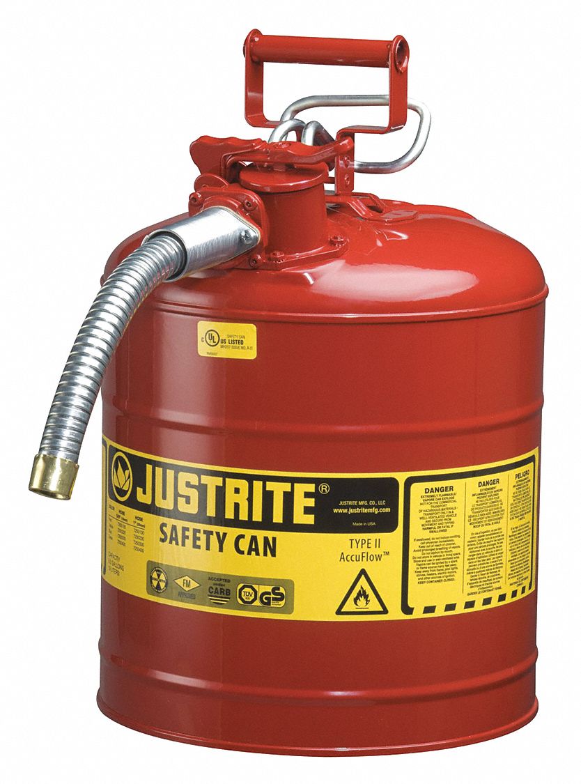 Type II Safety Can, 17-1/2 In. H, Red