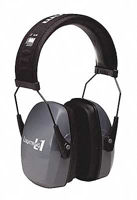 Ear Muff, 26dB, Neckband, Dark Gray