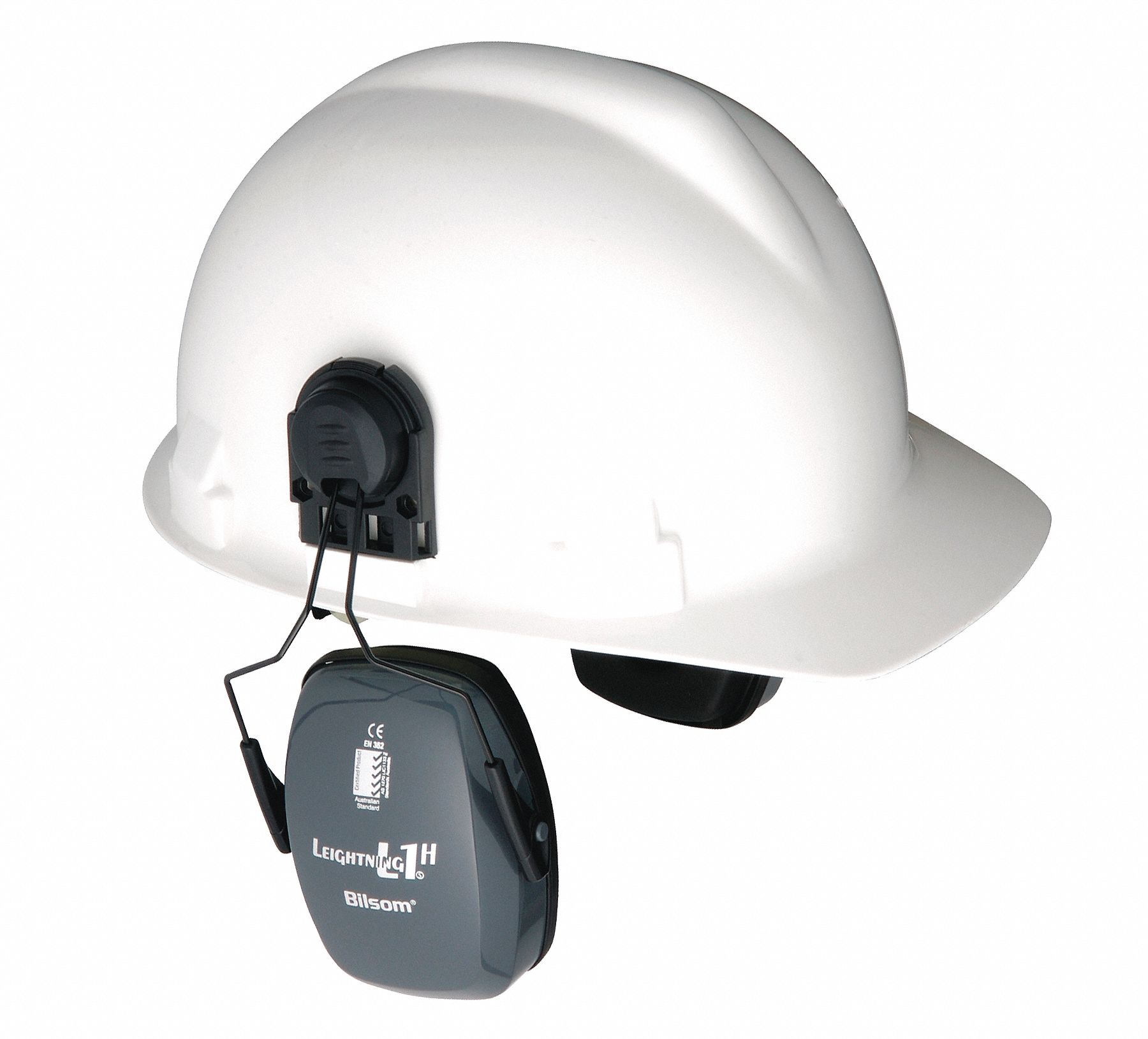 Cap-Mounted Ear Muff, 23dB, Gray
