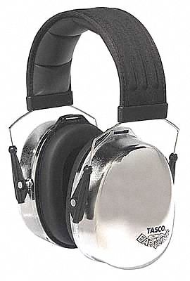 Ear Muff, 29dB, Over-the-Head, Silver