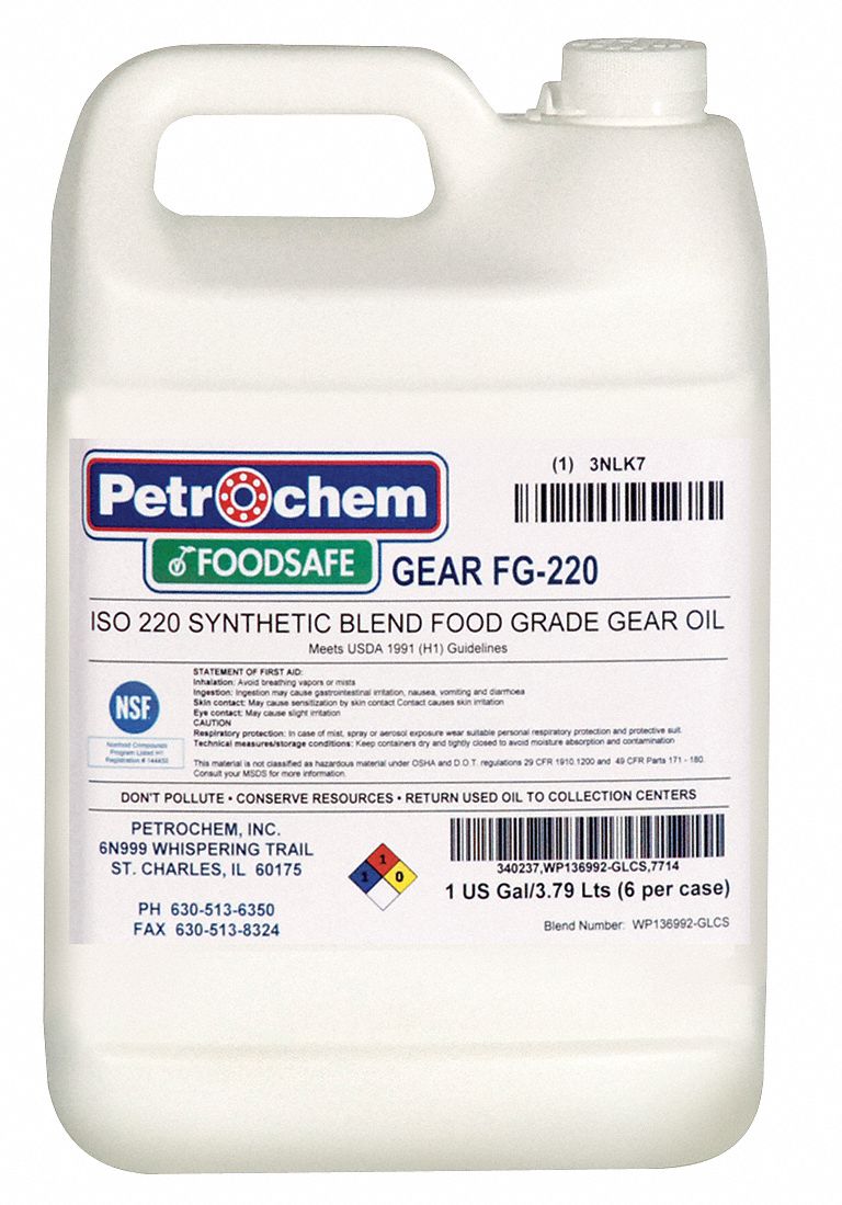 Gear Lubricant, 1 gal, Visc 220