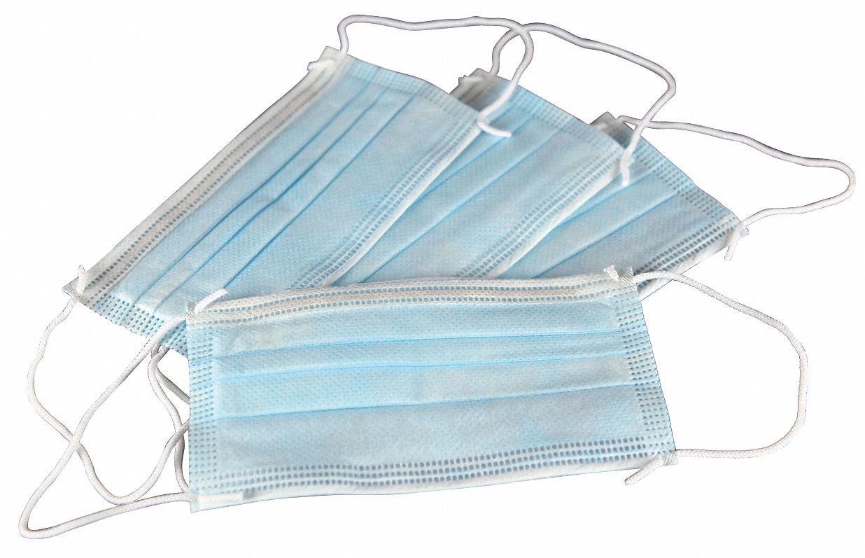 Surgical Mask, Blue, Universal, PK 50