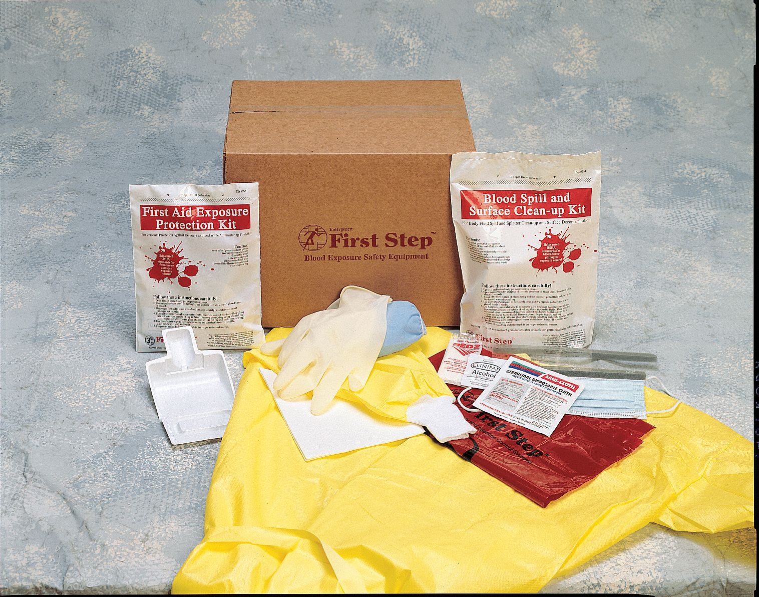 Biohazard Spill Kit, Box, Red