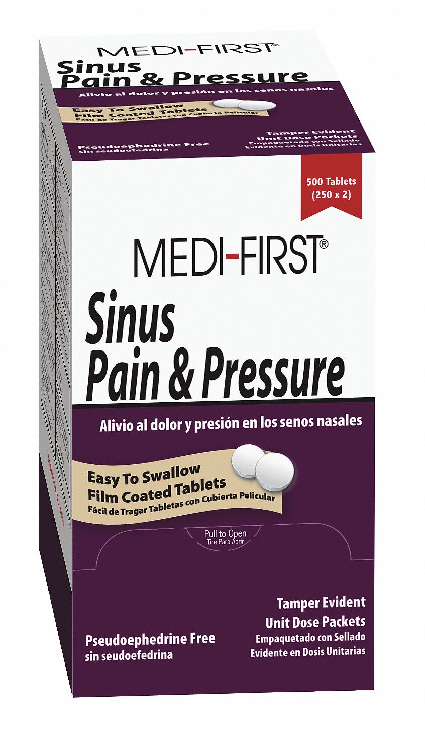 Sinus Pain & Pressure, Tablets, PK 250
