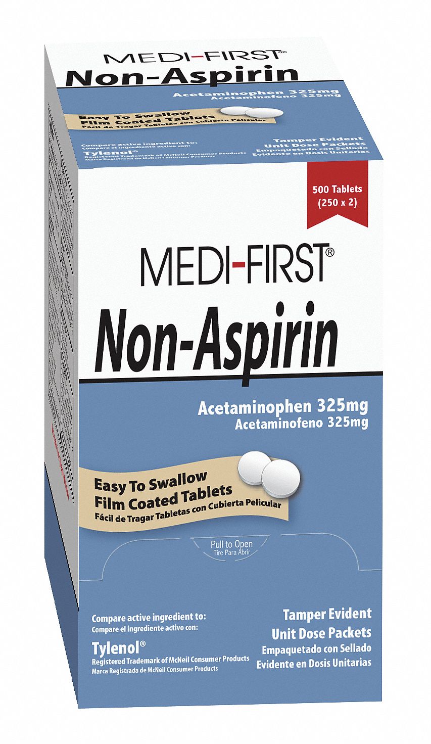 Non-Aspirin, Tablets, Acetaminophen, PK 250