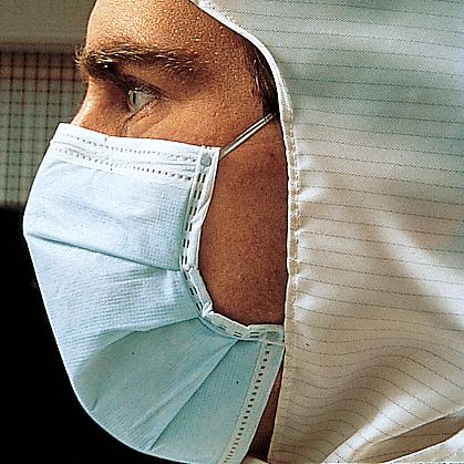 Cleanroom Mask, Blue, PK 50