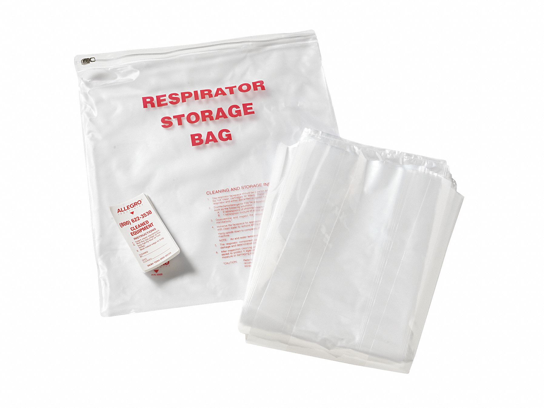 Disposable Respirator Storage Bag, PK 100