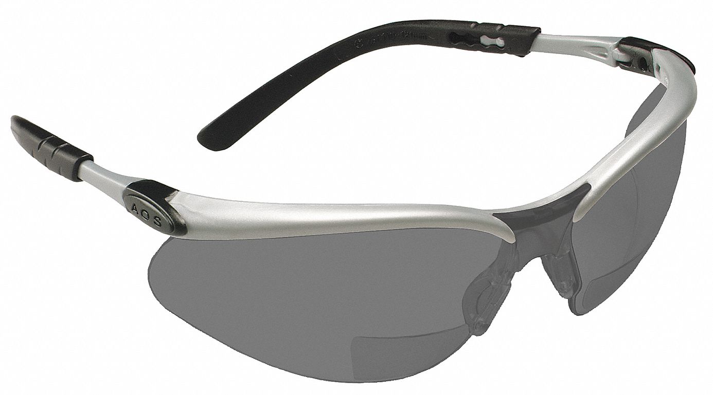 Reading Glasses, +2.0, Gray, Polycarbonate